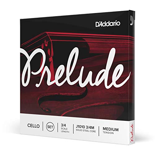 D'Addario J1010-3/4M Prelude Cello Saitensatz Kohlefaserstahl/Nickel 3/4 Medium von D'Addario
