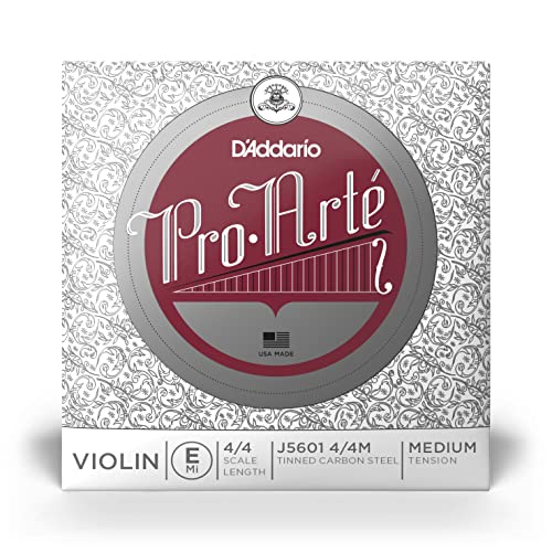 D'Addario J5601-4/4M Pro Arte Violinen Einzelsaite 'E' verzinkter Kohlefaserstahl 4/4 Medium von D'Addario