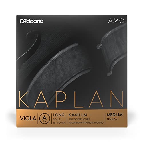 D'Addario Kaplan Amo Viola Saiten - Einzelsaite A - KA411 LM - Viola Saiten - Lange Skala, Mittlere Spannung von D'Addario