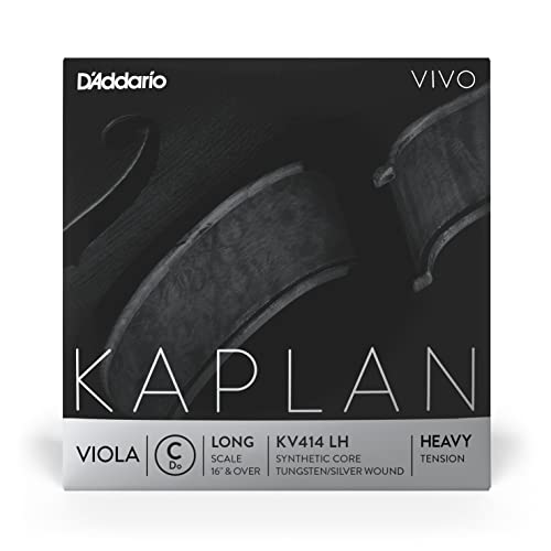 D'Addario Kaplan Vivo Viola-Saite - Einzelsaite C - KV414 LH - Violasaiten - Lange Skala, Hohe Spannung von D'Addario