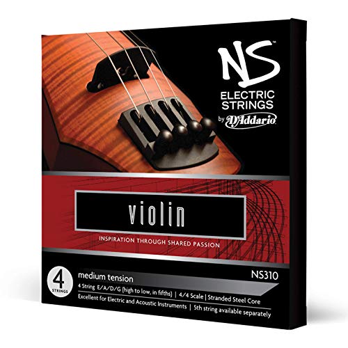 D'Addario NS310 Elektrik-Violinen Saitensatz mehrfach verdrillter Stahlkern Medium von D'Addario