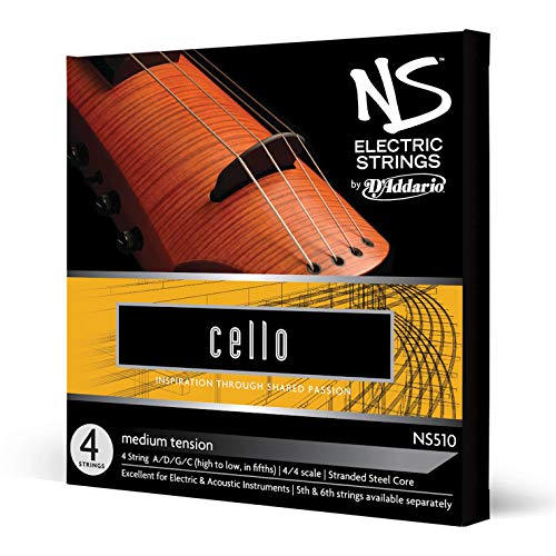 D'Addario NS510 Elektrik-Cello Saitensatz mehrfach verdrillter Stahlkern Medium von D'Addario