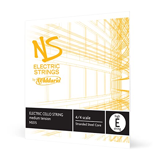 D'Addario NS515 Elektrik-Cello Einzelsaite 'High E' mehrfach verdrillter Stahlkern Medium von D'Addario
