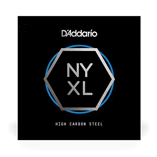 D'Addario NYS010 Einzelne Gitarrensaite aus reinem Stahl, 010 von D'Addario