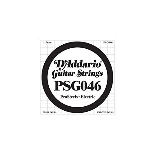 D'Addario PSG046 Pro Steels Round Wound E-Gitarre Einzelsaite 046 von D'Addario