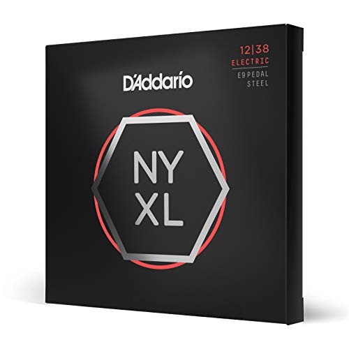 D'Addario Premium Saiten Pedal Steel | HÖCHSTE QUALITÄT DER BELIEBTESTEN SAITENMARKE | NYXL1238P | "New York" Stahl | Custom Medium (12-38)| E9 Tuning von D'Addario