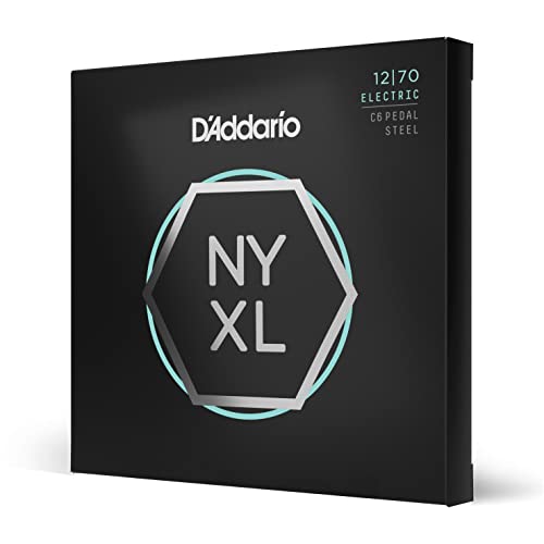 D'Addario Premium Saiten Pedal Steel | HÖCHSTE QUALITÄT DER BELIEBTESTEN SAITENMARKE | NYXL1270P | "New York" Stahl | Custom Medium (12-70)| C6 Tuning von D'Addario