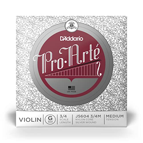 D'Addario Pro-Arte Einzelsait für 3/4 Violine, Medium, G Saite von D'Addario