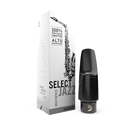 D'Addario Select Jazz Mundstück für Altsaxophon Bahn D5, Öffnung 1,86 mm von D'Addario