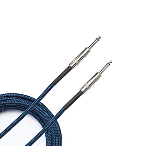 D'Addario Umflochtenes Instrumentenkabel - Blau, 6 m von D'Addario