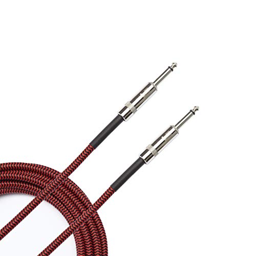 D'Addario Umflochtenes Instrumentenkabel - Rot, 6 m D'Addario Umflochtenes Instrumentenkabel - Rot, 6 m von D'Addario