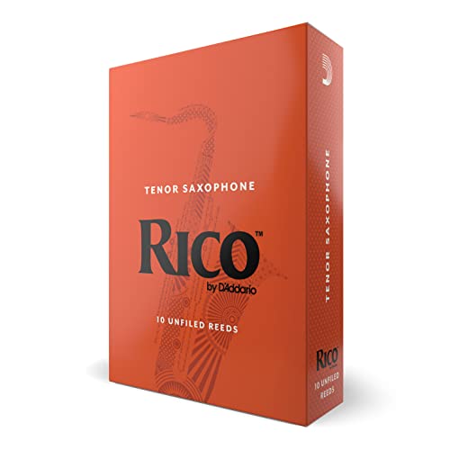 D'Addario Woodwinds - Rico Tenorsaxophonblätter - Tenor Saxophon Blätter - Stärke 4.0, 10-Packung D'Addario Woodwinds - Rico Tenorsaxophonblätter - Tenor Saxophon Blätter - Stärke 4.0, 10-Packung von D'Addario