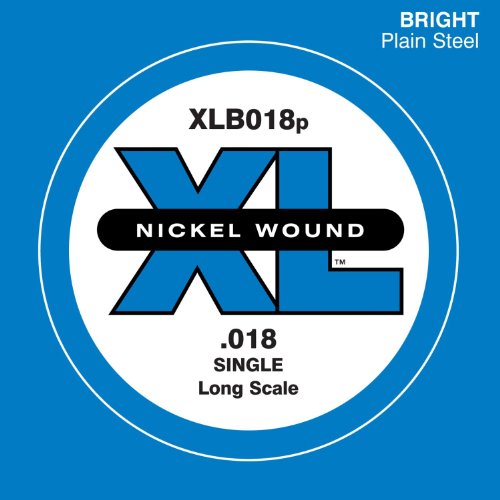 D'Addario XLB018P Einzelsaite Bass Plain Steel 018 von D'Addario