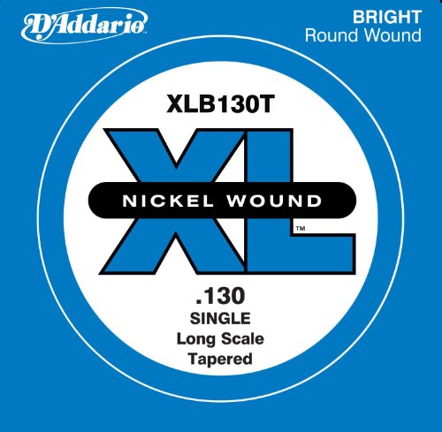 D'Addario XLB130T Nickel (Größe: XL) Wound Bass Einzelsaite Tapered Long Scale 130 von D'Addario
