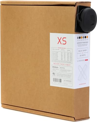 D'Addario XSAPB1356-B25 Gitarrensaiten für Akustikgitarre, Phosphorbronze-Beschichtung, maximale Lebensdauer mit glatter Haptik und außergewöhnlichem Klang, für 6-saitige Gitarren – 13–56 Medium – 25 von D'Addario