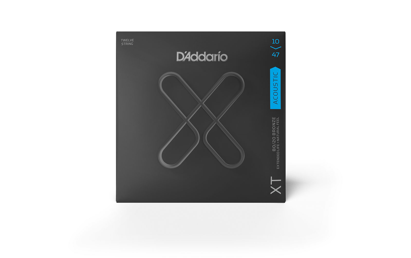 D'Addario XTABR1047-12, XT Acoustic 80/20 Bronze, 12-String Light, 10-47 von D`Addario