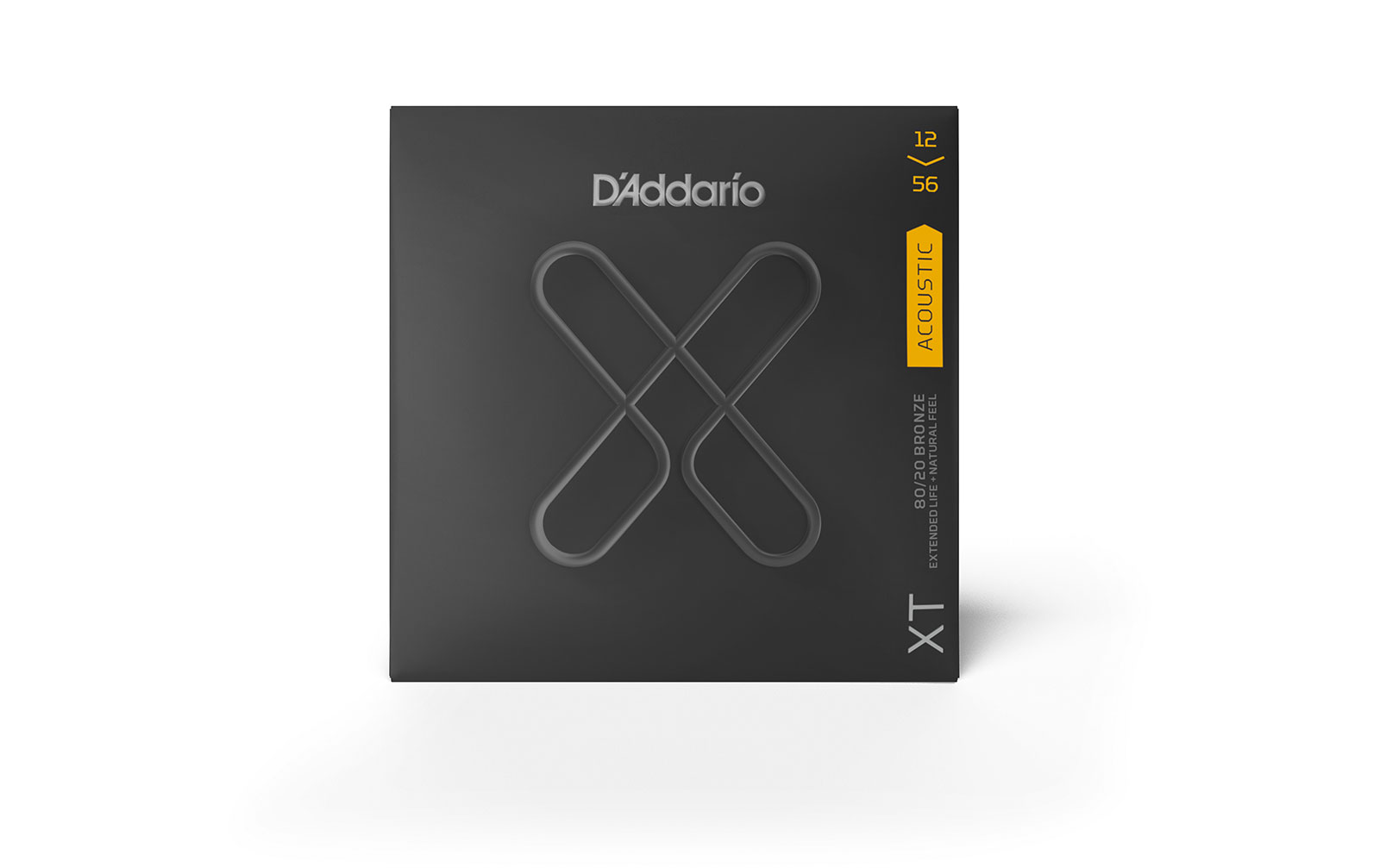D'Addario XTABR1256, XT Acoustic 80/20 Bronze, Light Top/Medium Bottom, 12-56 von D`Addario