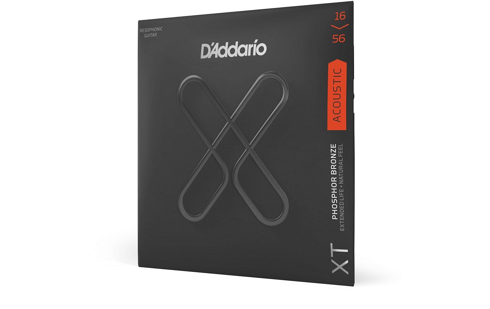 D'Addario XTAPB1656, XT Phosphorbronze-Akustiksaite, Medium, Resonatorgitarre, 16-56 von D`Addario