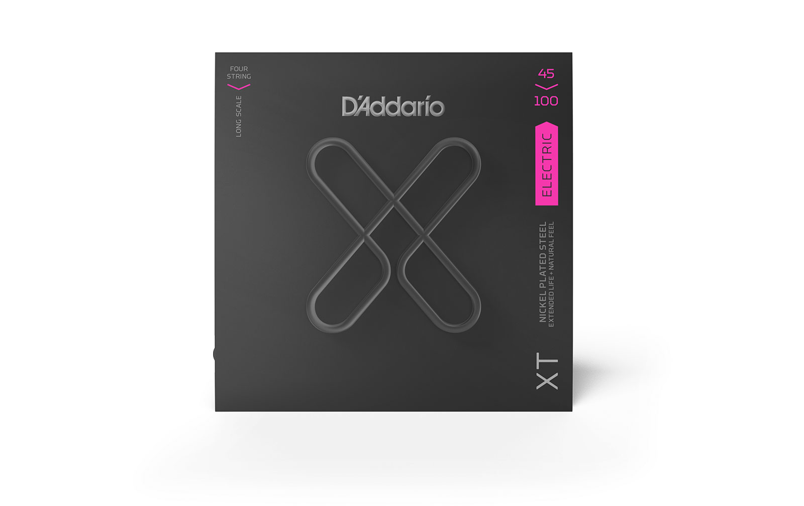 D'Addario XTB45100, XT Bass Nickel Plated Steel, Regular Light, Long Scale, 45-100 von D`Addario