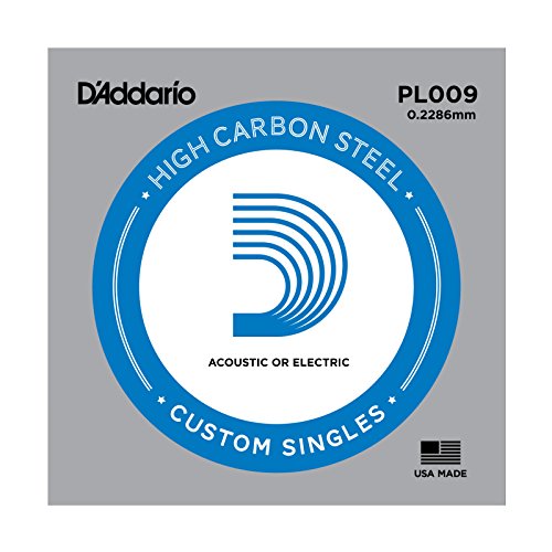 D'addario PL009 Plain Ball End Single String, Plain String, 0.228mm D'addario PL009 Plain Ball End Single String, Plain String, 0.228mm von D'Addario