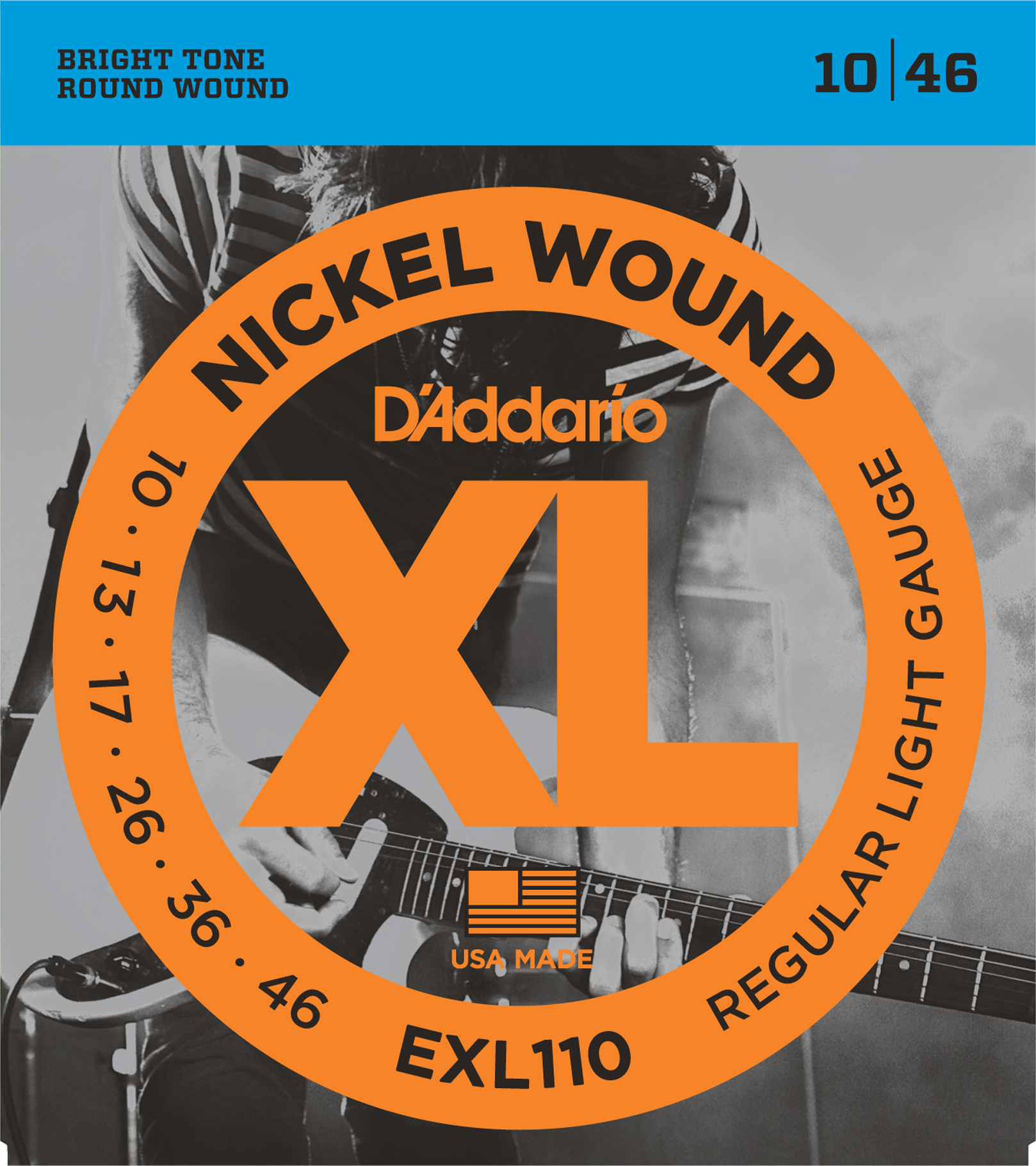 Daddario EXL110 Saitensatz für E-Gitarre 010-046 von D`Addario