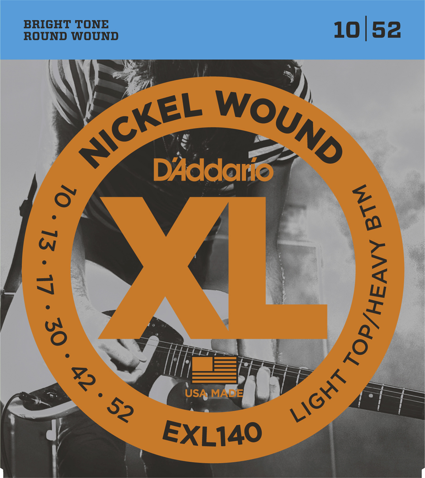 Daddario EXL140 Saitensatz für E-Gitarre 010-052 von D`Addario