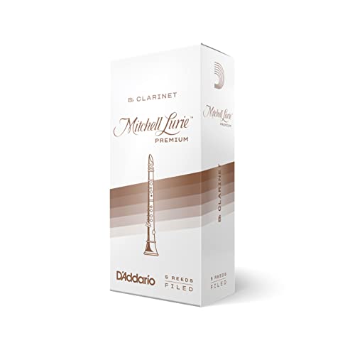 Mitchell Lurie Premium Blätter für Bb-Klarinette Stärke 2.0 (5 Stück) von D'Addario