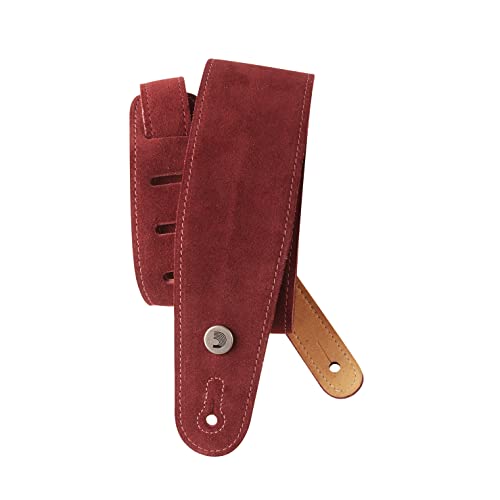 Planet Waves 25SS03-DX Wildledergurt Suede Straps Collection Burgundy Länge: 1300mm Breite: 64mm von D'Addario
