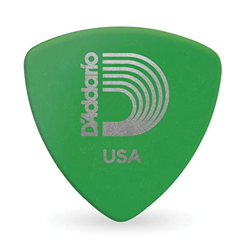 Planet Waves 2DGN4-25 Picks Duralin Picks Green 25 Picks Wide Shape in Medium von Planet Waves