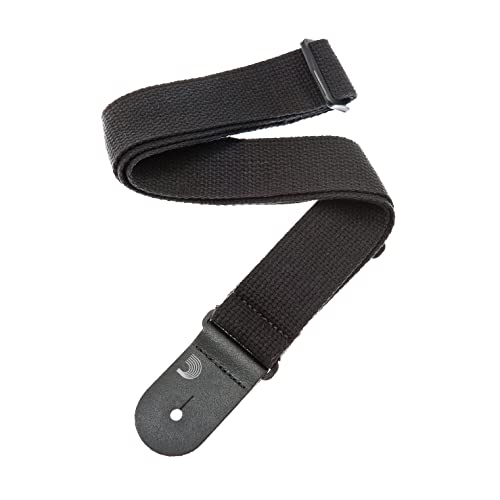 Planet Waves 50CT00 Baumwollgurt Cotton Strap Collection Black Länge: 1530mm Breite: 50mm von D'Addario