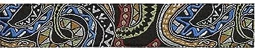 Planet Waves 50JS04 Gewebegurt Nylongewebe Joe Satriani Collection Snakes Mosaic Länge: 1520mm Breite: 50mm von D'Addario
