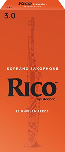 RICO Blätter für Sopransaxophon Stärke 3.0 (25 Stück) von D'Addario