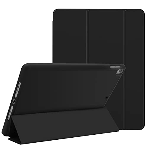 D DINGRICH iPad 9 Generation Hülle - Hülle kompatibel mit iPad 9/8/7 Generation mit Stifthalter, Case Auto Schlaf/Aufwach für iPad 10,2 Zoll 2021/2020/2019,Schwarz (Schwarz) von D DINGRICH