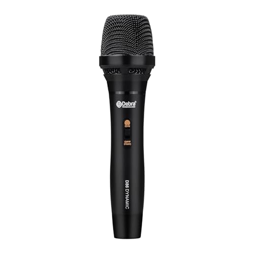 D Debra D86 Kabelgebundenes dynamisches Mikrofon, professionelles Handmikrofon mit Mikrofonclip und EIN-/Aus-Schalter, Gesangs Karaoke Mikrofo von D Debra