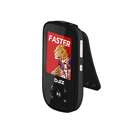 MP4-Player – C100 – 4 GB Speicher – SD-Karte bis zu 32 g Speicherkapazität – Bluethooth – integriertes Mikrofon – eBook-Player (TXT) – Display 1,8 Zoll TFT von D-JIX