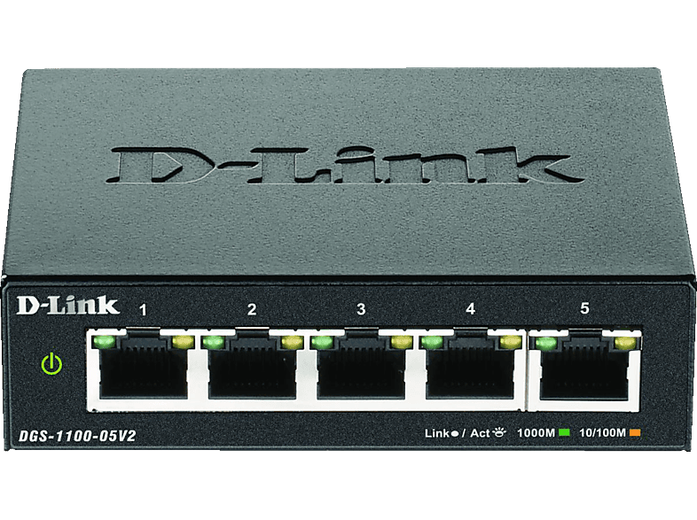 D-LINK DGS-1100-05V2, 5-Port Layer2 Gigabit Smart Switch von D-LINK