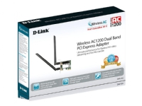 D-Link DWA-582, Eingebaut, Kabelgebunden, PCI Express, WLAN, Wi-Fi 4 (802.11n), 867 Mbit/s von D-Link Systems