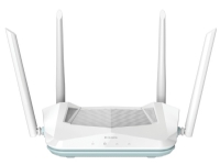 D-Link R15, Wi-Fi 6 (802.11ax), Dual-Band (2,4 GHz/5 GHz), Eingebauter Ethernet-Anschluss, Weiß, Tabletop-Router von D-Link Systems