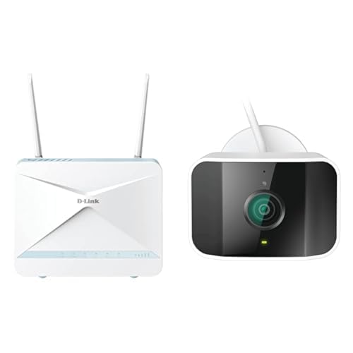 Bundle aus D-Link G416/E Eagle PRO AI AX1500 4G+ Smart Router + D-Link DCS-8620LH Überwachungskamera von D-Link