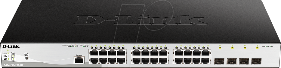 D-LINK 121028PME - Switch, 28 Port, Gigabit Ethernet, PoE, SFP von D-Link