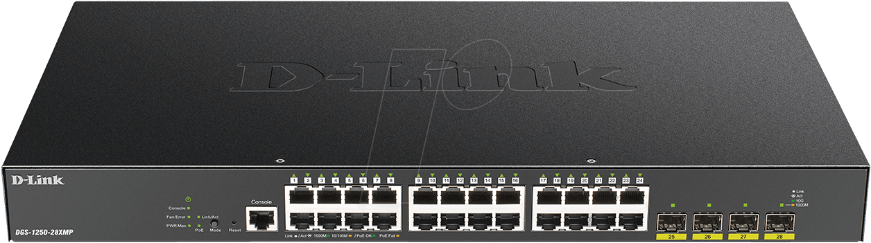 D-LINK 12528XMPE - Switch, 28-Port, Gigabit Ethernet, 4x SFP+ von D-Link