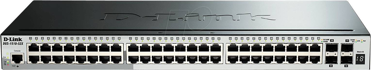 D-LINK 12552XMPE - Switch, 52-Port, Gigabit Ethernet, 4x SFP+ von D-Link