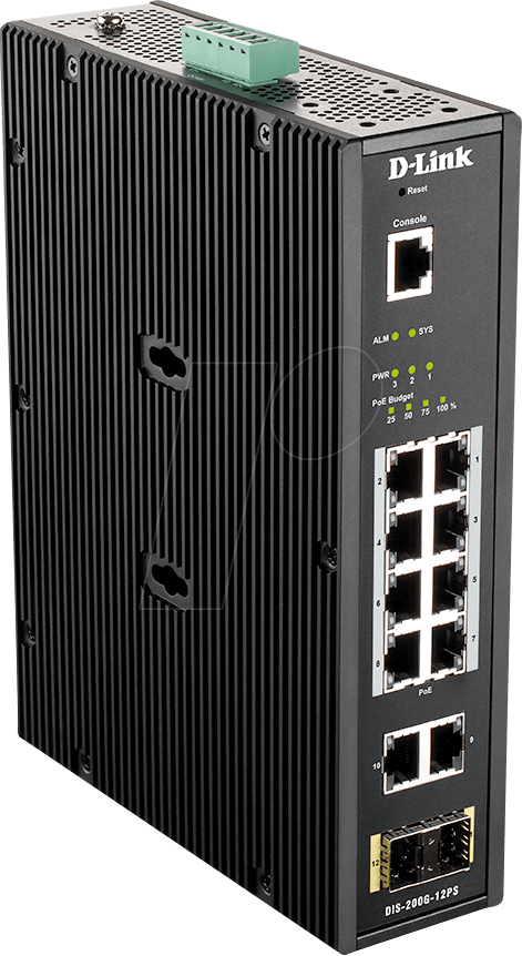 D-LINK 200G12PS - Switch, 10-Port, Gigabit Ethernet, 2x PoE, 2x SFP von D-Link