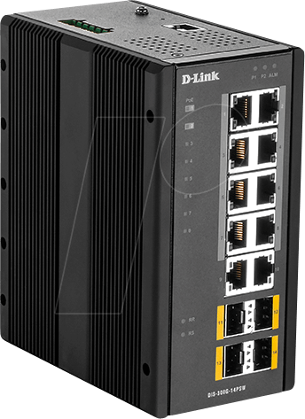 D-LINK 300G14PSW - Switch, 10-Port, Gigabit Ethernet, 8x PoE, 4x SFP von D-Link