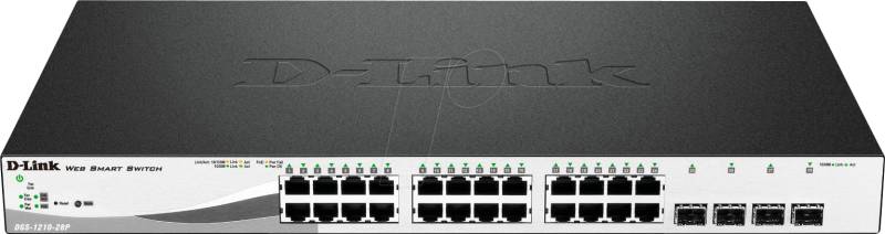 D-LINK D12128MPE - Switch, 28-Port, Gigabit Ethernet, managebar, PoE von D-Link