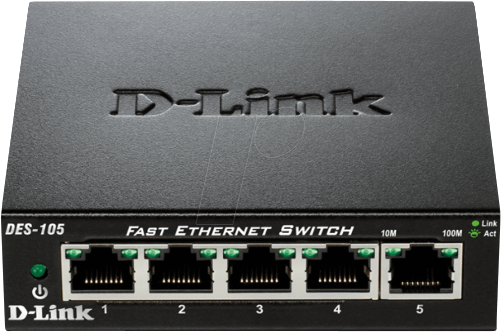 D-LINK DES-105 - Switch, 5-Port, Fast Ethernet von D-Link