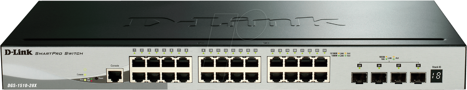 D-LINK DG15128XE - Switch, 28-Port, Gigabit Ethernet, 4x SFP+ von D-Link