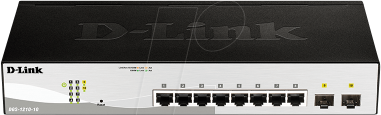 D-LINK DGS12101E - Switch, 10-Port, Gigabit Ethernet, 2x SFP von D-Link