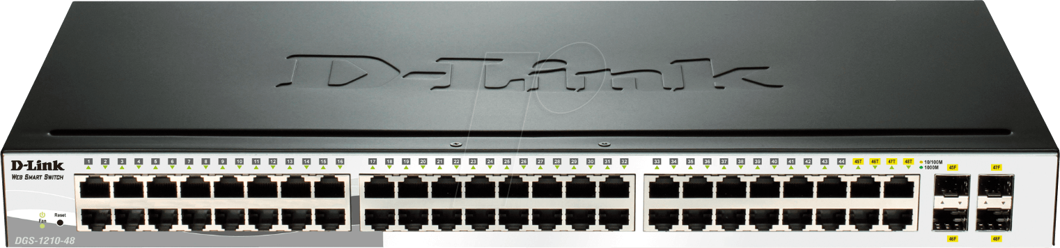 D-LINK DGS12148E - Switch, 48-Port, Gigabit Ethernet, managebar von D-Link