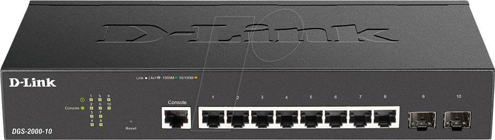 D-LINK DGS200010 - Switch, 10-Port, Gigabit Ethernet, SFP von D-Link